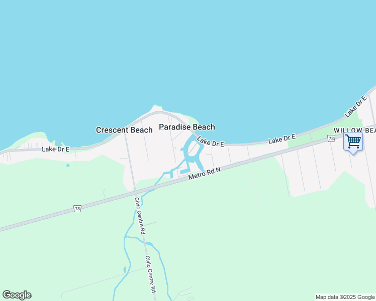 map of restaurants, bars, coffee shops, grocery stores, and more near 12 Island Drive in Willow Beach