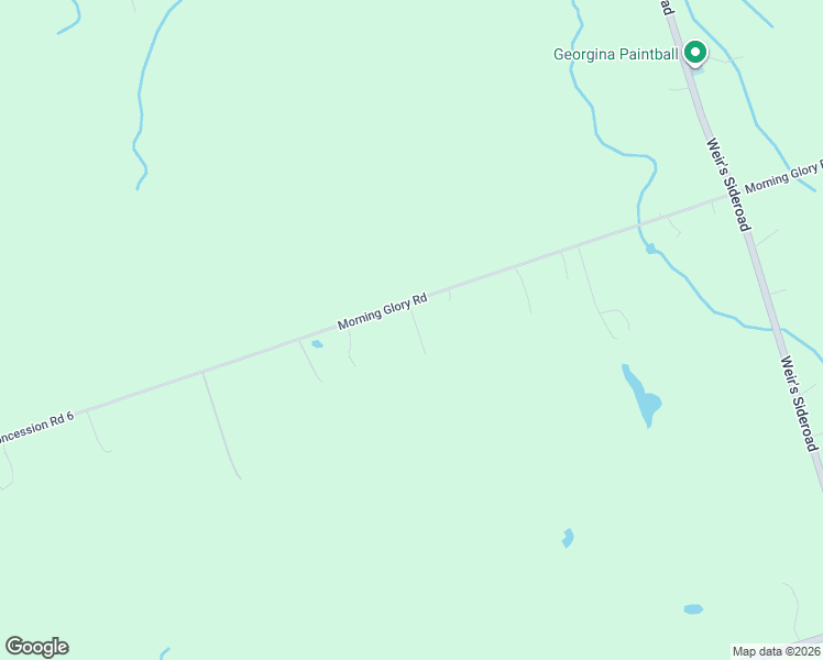 map of restaurants, bars, coffee shops, grocery stores, and more near 8923 Morning Glory Road in Georgina