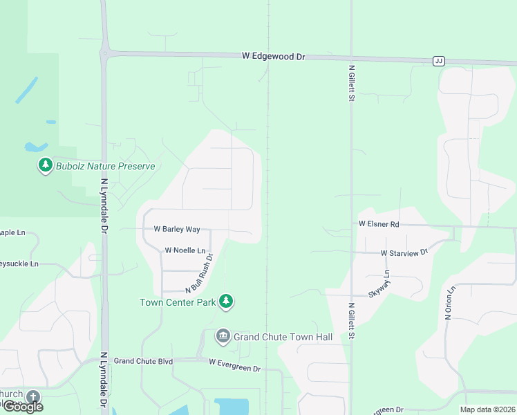map of restaurants, bars, coffee shops, grocery stores, and more near 4700 North Vincent Drive in Appleton