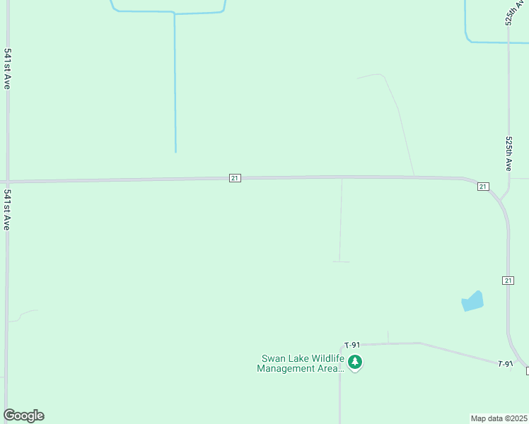 map of restaurants, bars, coffee shops, grocery stores, and more near 53311 County Road 21 in Courtland