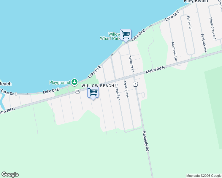 map of restaurants, bars, coffee shops, grocery stores, and more near 803 Rockaway Road in Willow Beach