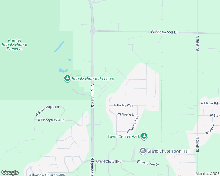 map of restaurants, bars, coffee shops, grocery stores, and more near 4730 North Lynndale Drive in Appleton