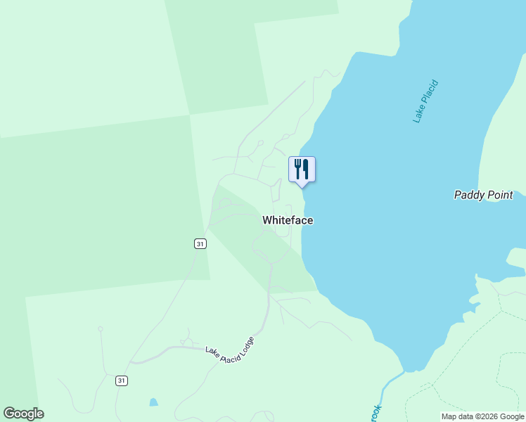 map of restaurants, bars, coffee shops, grocery stores, and more near 380 Whiteface Inn Lane in Lake Placid