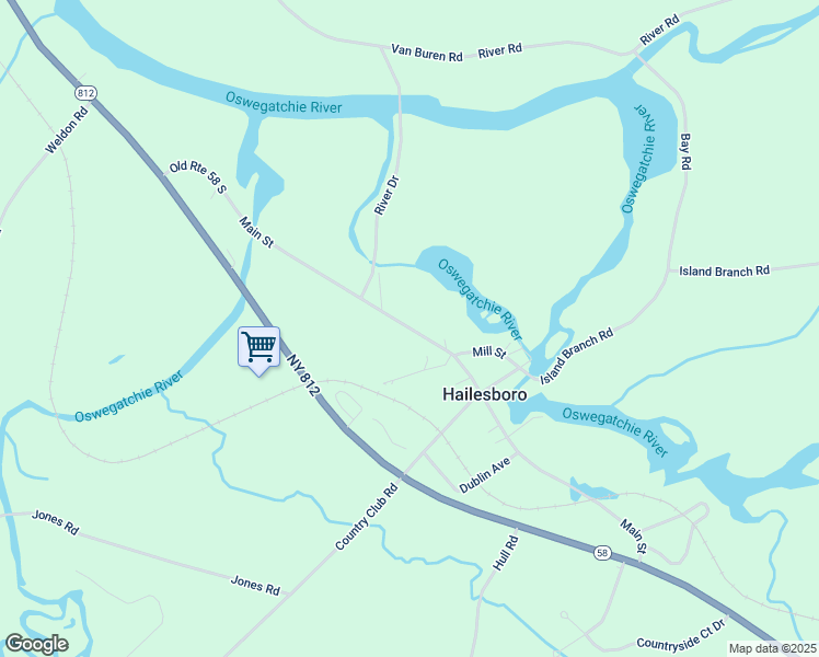 map of restaurants, bars, coffee shops, grocery stores, and more near 137 Main St in Gouverneur