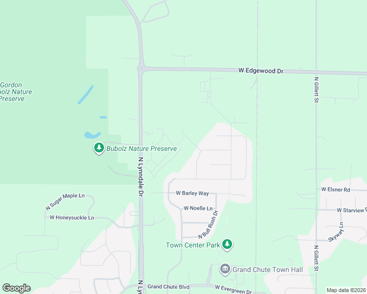 map of restaurants, bars, coffee shops, grocery stores, and more near 4730 North Lynndale Drive in Appleton