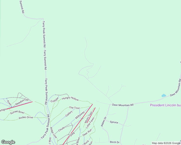 map of restaurants, bars, coffee shops, grocery stores, and more near 21310 Cabin Road in Lead