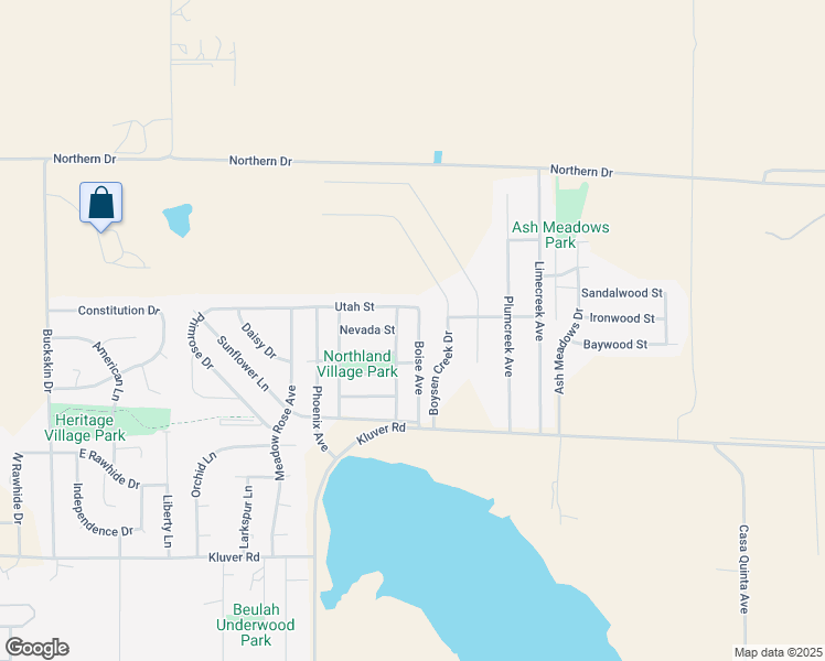 map of restaurants, bars, coffee shops, grocery stores, and more near 1606 Boise Avenue in Gillette