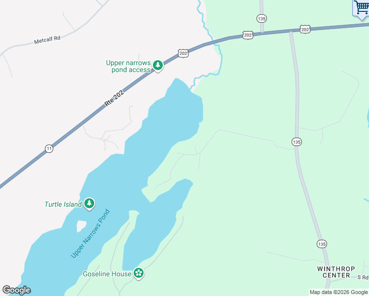 map of restaurants, bars, coffee shops, grocery stores, and more near 113 Loon Cove Lane in Winthrop