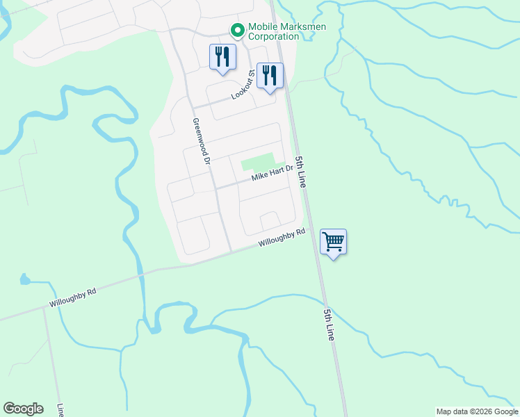 map of restaurants, bars, coffee shops, grocery stores, and more near 82 Stevenson Street in Angus