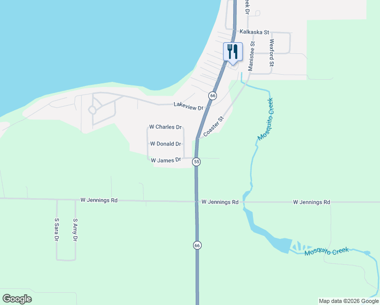 map of restaurants, bars, coffee shops, grocery stores, and more near 1789 South Morey Road in Lake City