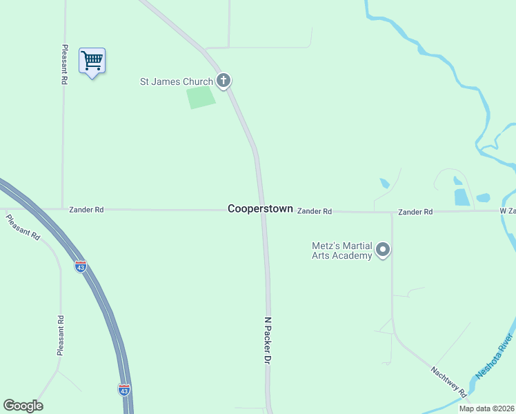 map of restaurants, bars, coffee shops, grocery stores, and more near in Cooperstown