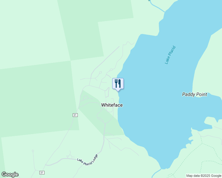 map of restaurants, bars, coffee shops, grocery stores, and more near 331 Whiteface Inn Lane in Lake Placid