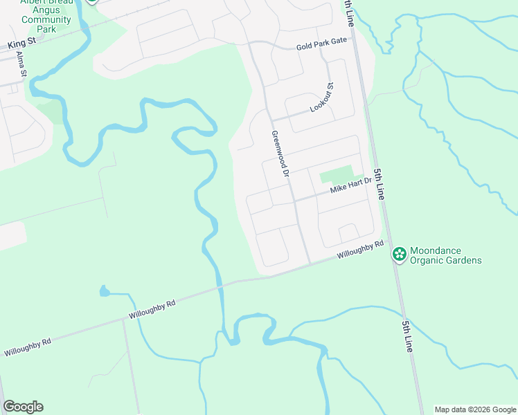 map of restaurants, bars, coffee shops, grocery stores, and more near 154 Arnold Crescent in Essa
