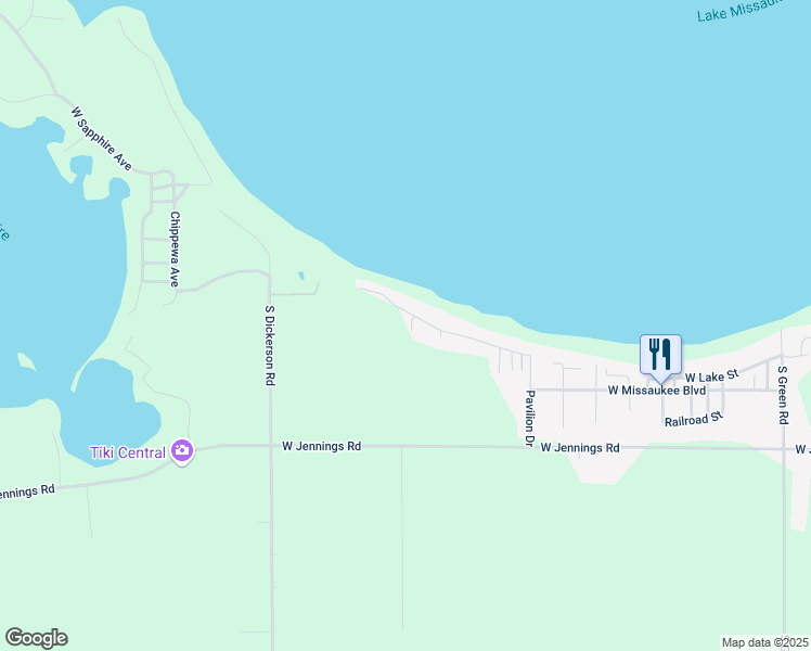 map of restaurants, bars, coffee shops, grocery stores, and more near 7595-7597 West Forest Drive in Lake City