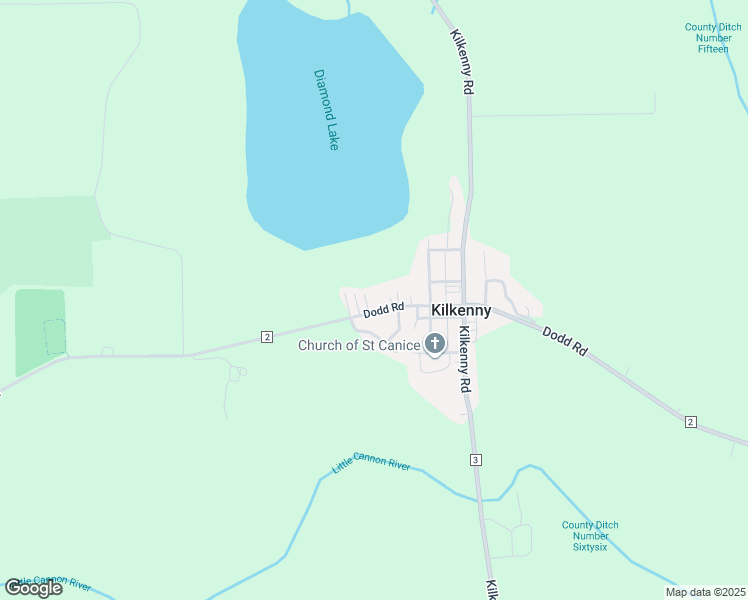 map of restaurants, bars, coffee shops, grocery stores, and more near 44 Dodd Road in Kilkenny