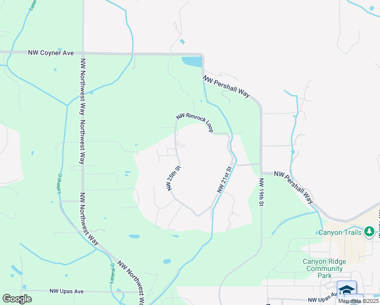 map of restaurants, bars, coffee shops, grocery stores, and more near 4204 Northwest 25th Street in Redmond