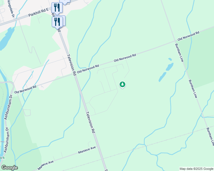 map of restaurants, bars, coffee shops, grocery stores, and more near 73 Paul Rexe Boulevard in Peterborough County