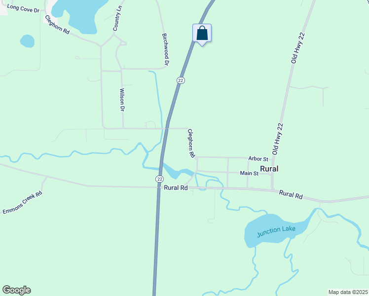 map of restaurants, bars, coffee shops, grocery stores, and more near 2037 Cleghorn Road in Waupaca