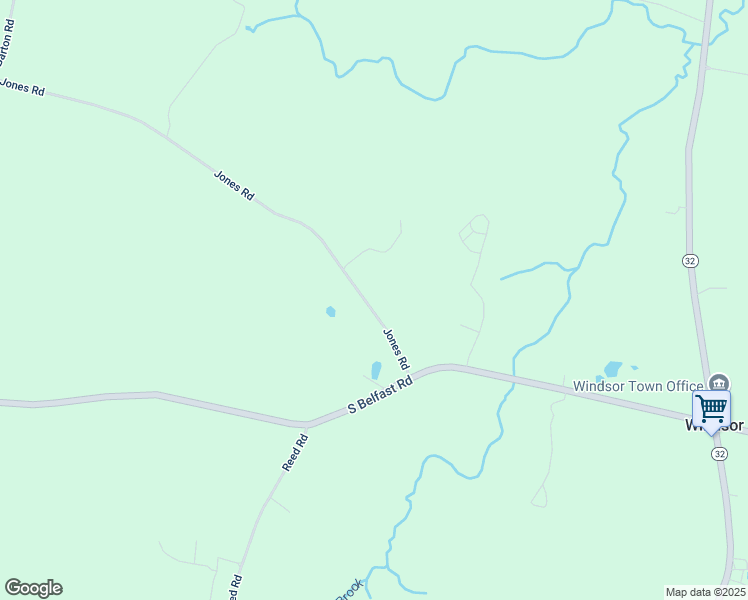 map of restaurants, bars, coffee shops, grocery stores, and more near 102 Jones Road in Windsor