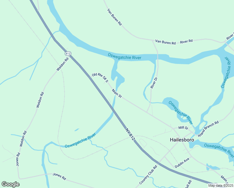 map of restaurants, bars, coffee shops, grocery stores, and more near 210 Main St in Gouverneur