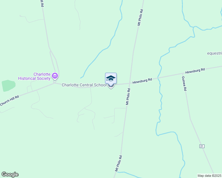 map of restaurants, bars, coffee shops, grocery stores, and more near 408 Hinesburg Road in Charlotte