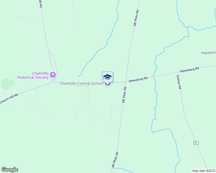 map of restaurants, bars, coffee shops, grocery stores, and more near 408 Hinesburg Road in Charlotte