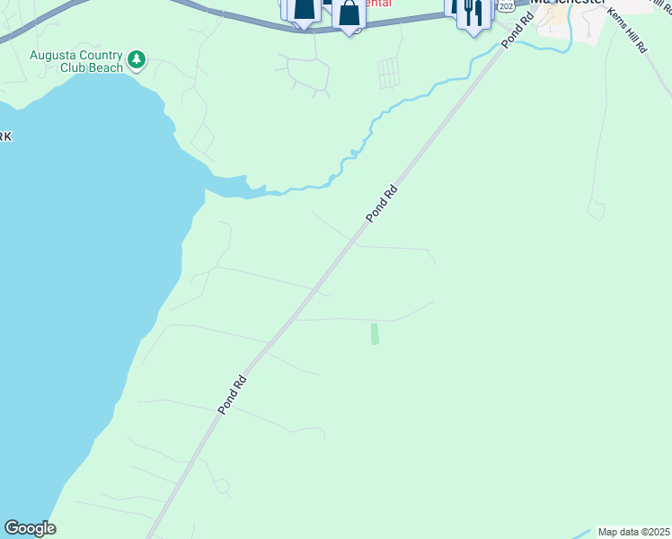 map of restaurants, bars, coffee shops, grocery stores, and more near 99 Pond Road in Manchester