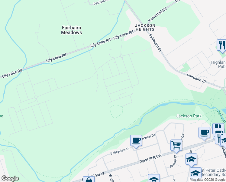 map of restaurants, bars, coffee shops, grocery stores, and more near in Peterborough