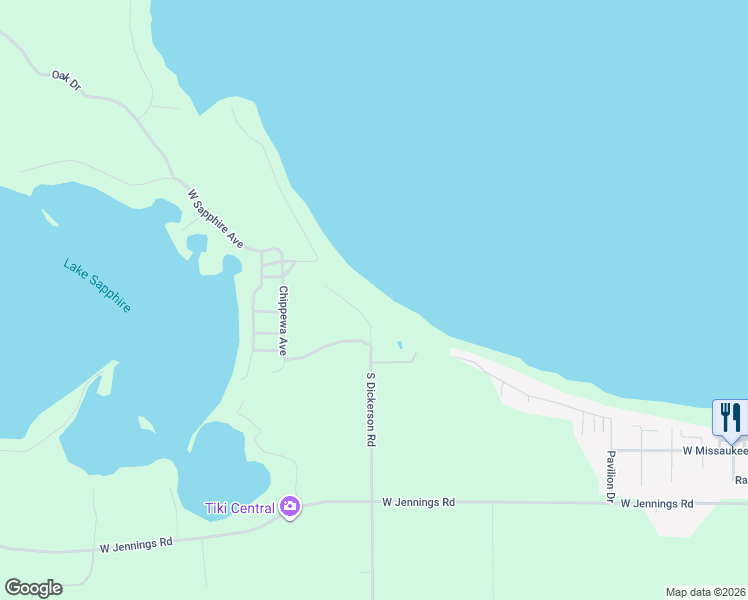 map of restaurants, bars, coffee shops, grocery stores, and more near Dickerson Road in Lake City