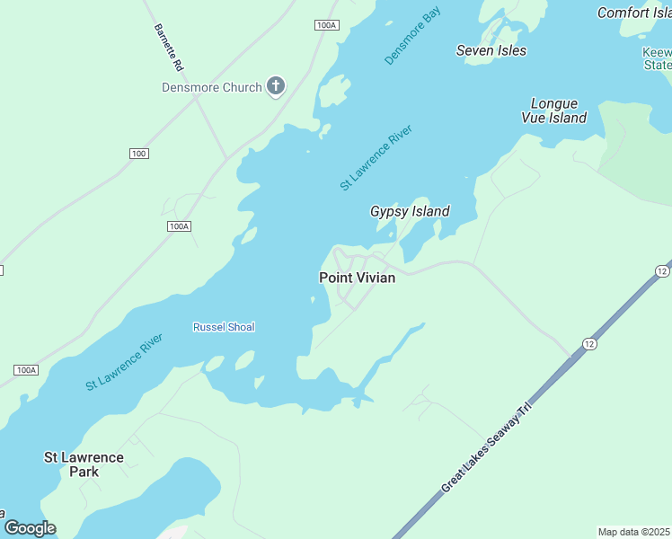 map of restaurants, bars, coffee shops, grocery stores, and more near 6720 Glen Alpine Road in Alexandria Bay