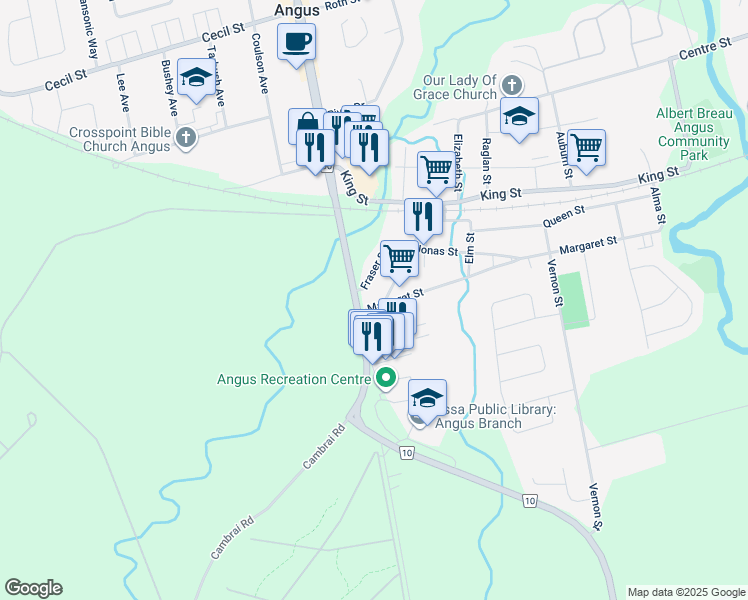 9 Margaret Street, Angus ON Walk Score