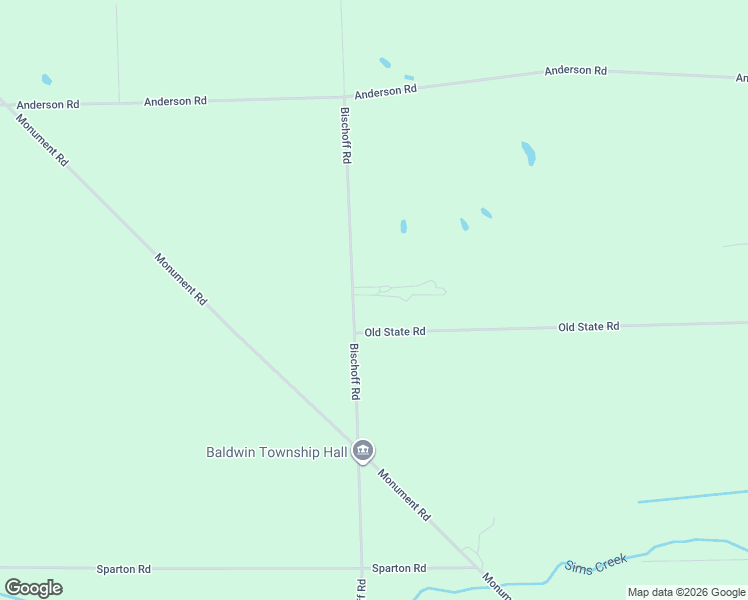 map of restaurants, bars, coffee shops, grocery stores, and more near 1278 Bischoff Road in East Tawas