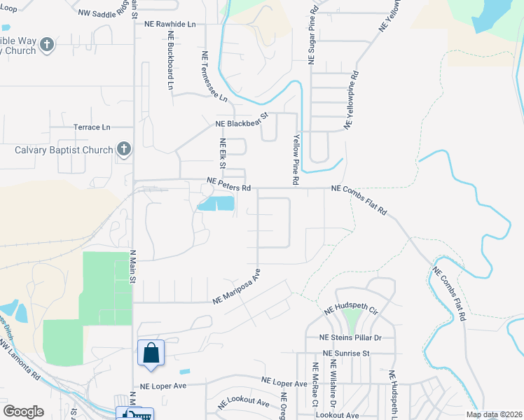 map of restaurants, bars, coffee shops, grocery stores, and more near 776 Northeast Stoneridge Loop in Prineville