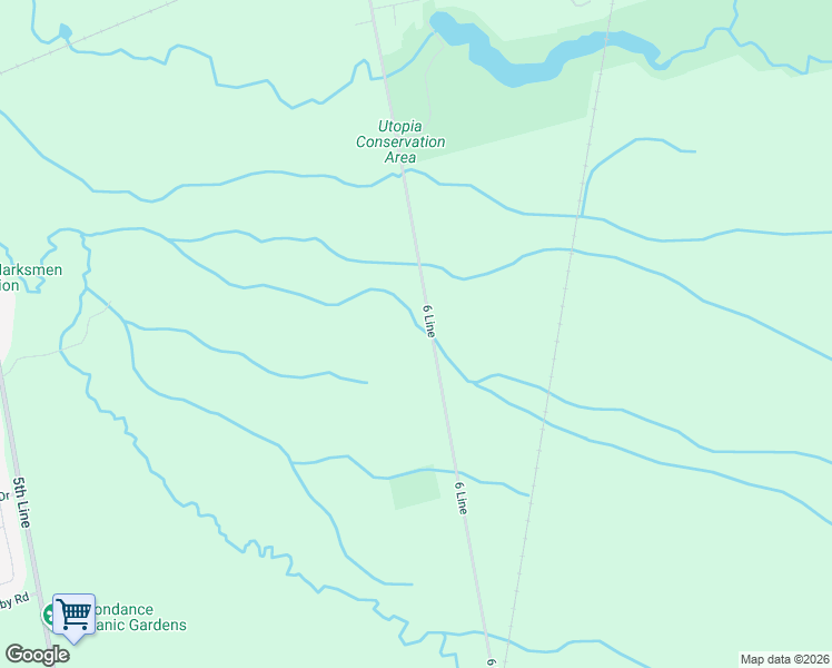 map of restaurants, bars, coffee shops, grocery stores, and more near 8466 6 Line in Utopia