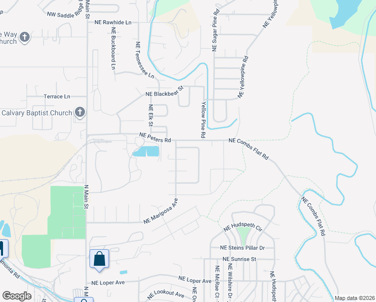 map of restaurants, bars, coffee shops, grocery stores, and more near 776 Northeast Stoneridge Loop in Prineville