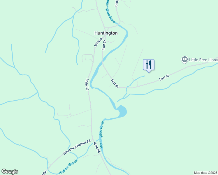 map of restaurants, bars, coffee shops, grocery stores, and more near 79 Fargo Drive in Huntington
