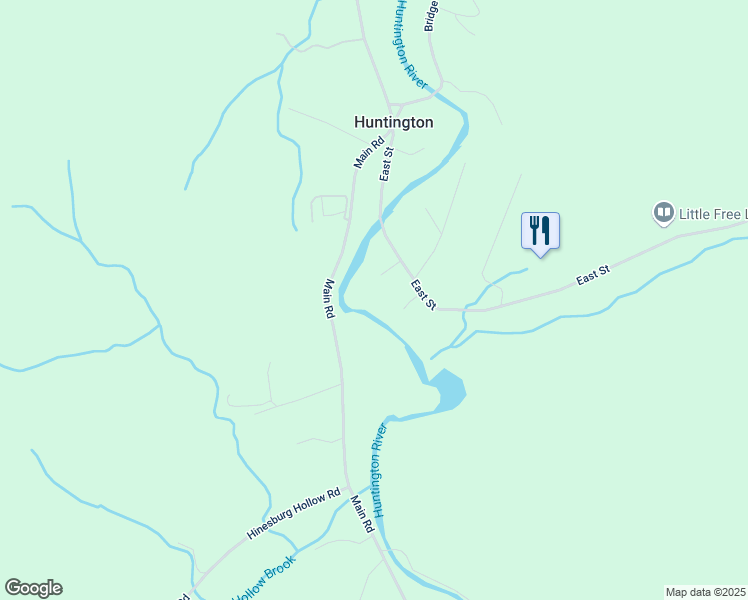 map of restaurants, bars, coffee shops, grocery stores, and more near 79 Fargo Drive in Huntington