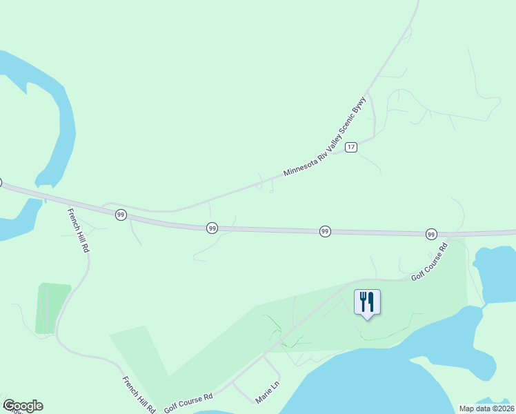 map of restaurants, bars, coffee shops, grocery stores, and more near 43838-43998 Ottawa Road in Saint Peter