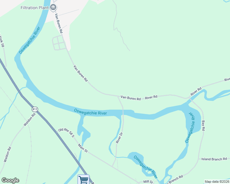 map of restaurants, bars, coffee shops, grocery stores, and more near 470-540 Van Buren Rd in Gouverneur