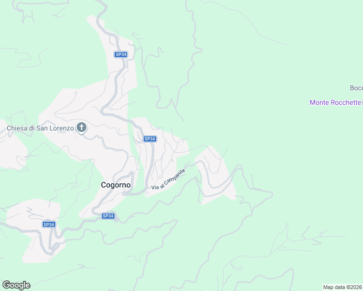 map of restaurants, bars, coffee shops, grocery stores, and more near 39 Via Costigliolo in Cogorno