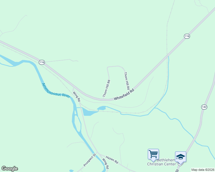 map of restaurants, bars, coffee shops, grocery stores, and more near 51 Thorn Hill Road in Bethlehem