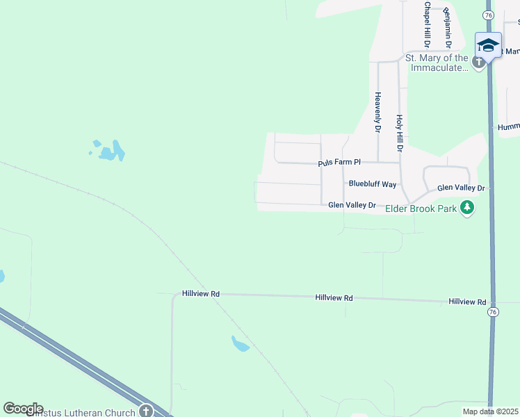 map of restaurants, bars, coffee shops, grocery stores, and more near W7167 Glen Valley Drive in Greenville