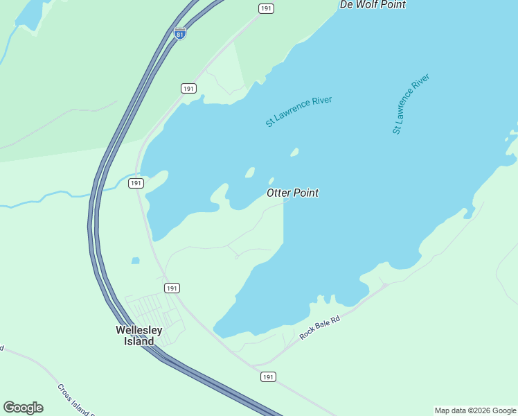 map of restaurants, bars, coffee shops, grocery stores, and more near 18440 Otter Point Road in Wellesley Island