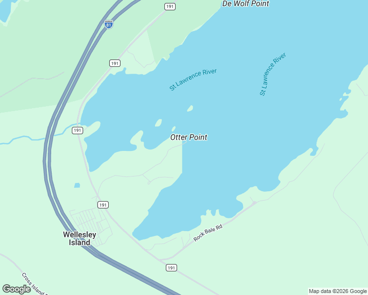 map of restaurants, bars, coffee shops, grocery stores, and more near 18490 Otter Point Road in Wellesley Island