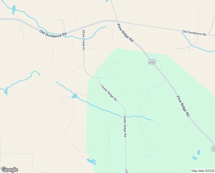 map of restaurants, bars, coffee shops, grocery stores, and more near Cedar Ridge Road in Moorcroft