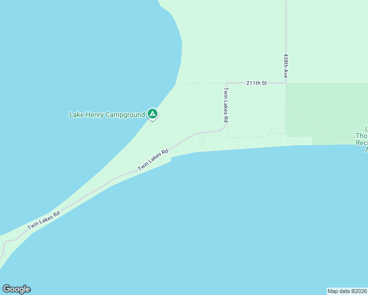 map of restaurants, bars, coffee shops, grocery stores, and more near 2109 Twin Lakes Road in Lake Preston