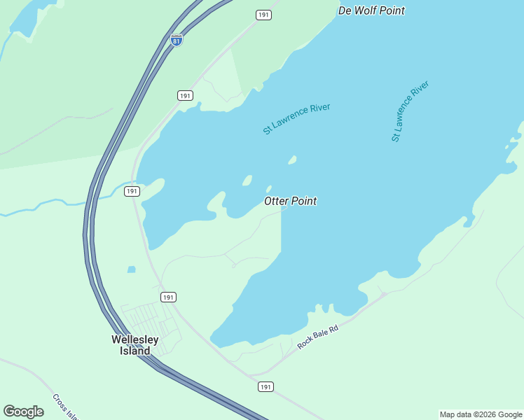 map of restaurants, bars, coffee shops, grocery stores, and more near 18566 Otter Point Road in Wellesley Island