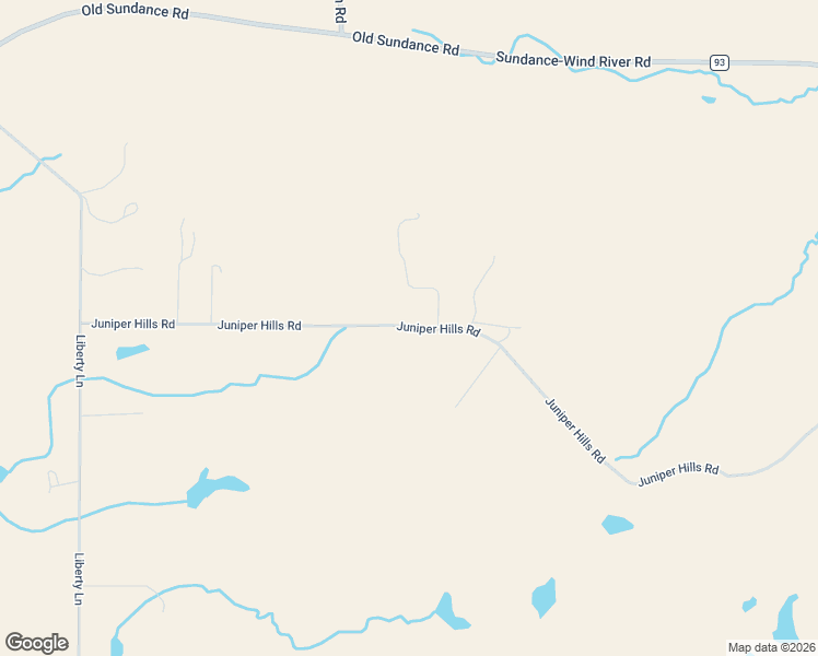 map of restaurants, bars, coffee shops, grocery stores, and more near Juniper Hills Road in Crook County