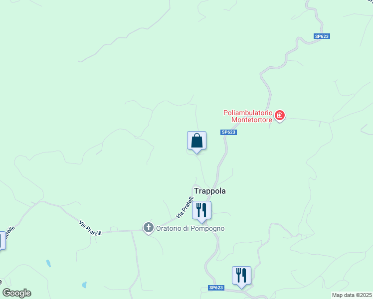 map of restaurants, bars, coffee shops, grocery stores, and more near 500 Via dei Bertù in Provincia di Modena
