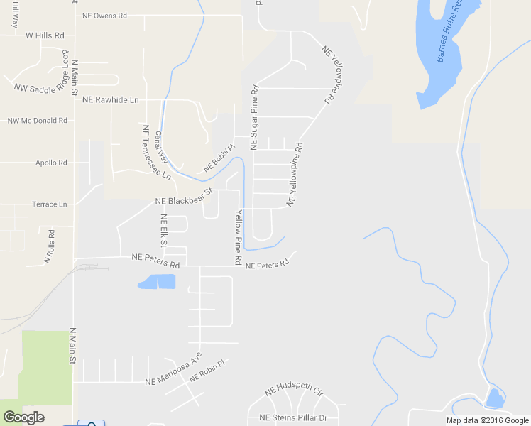 map of restaurants, bars, coffee shops, grocery stores, and more near 2220 Northeast Cherry Loop in Prineville